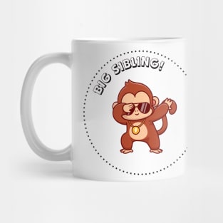 Big Sibling Monkey Dabbing Mug